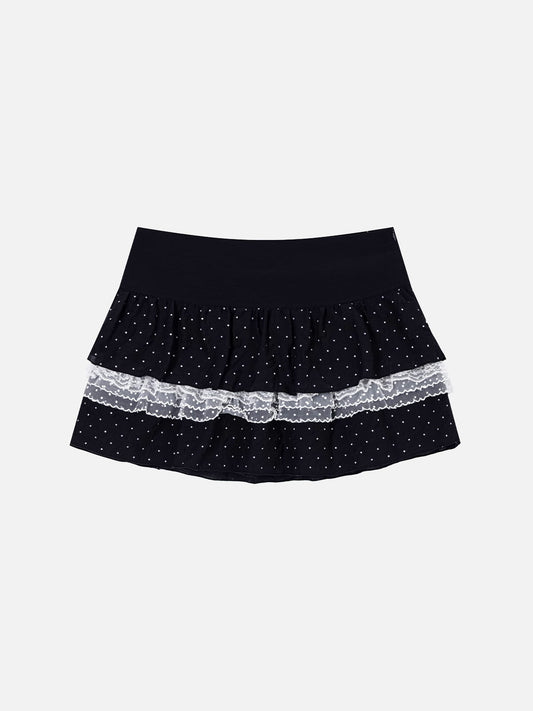 Aelfric Eden Polka Dot Lace Ruffle Skirt