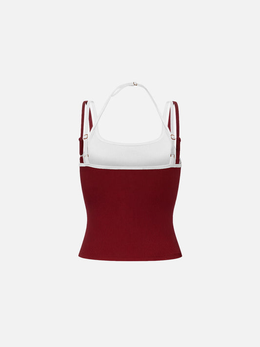 Aelfric Eden Contrast Layered Padded Cami Top