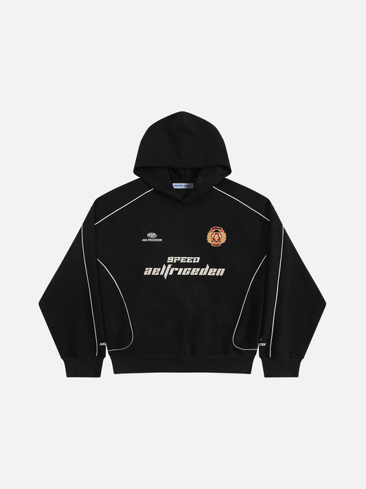 Aelfric Eden Oversized Applique 77 Pullover Hoodie