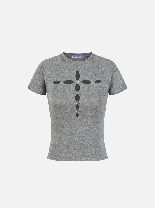 Aelfric Eden Rhinestone Cross Baby Tee