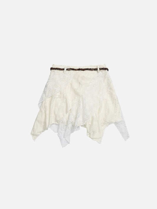 Aelfric Eden Lace Layered Asymmetrical Skirt