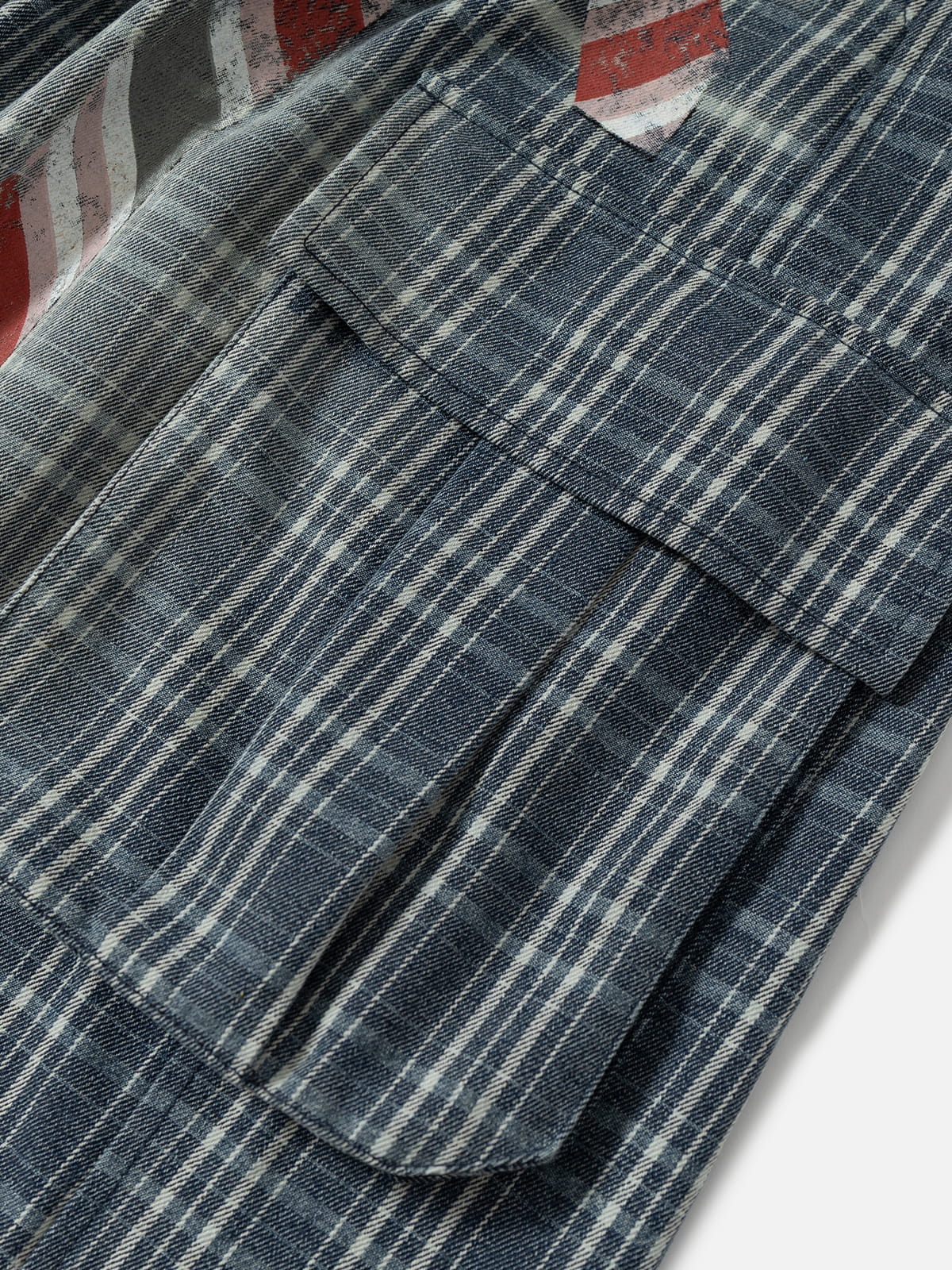 Aelfric Eden Plaid Multi Pocket Longline Shorts