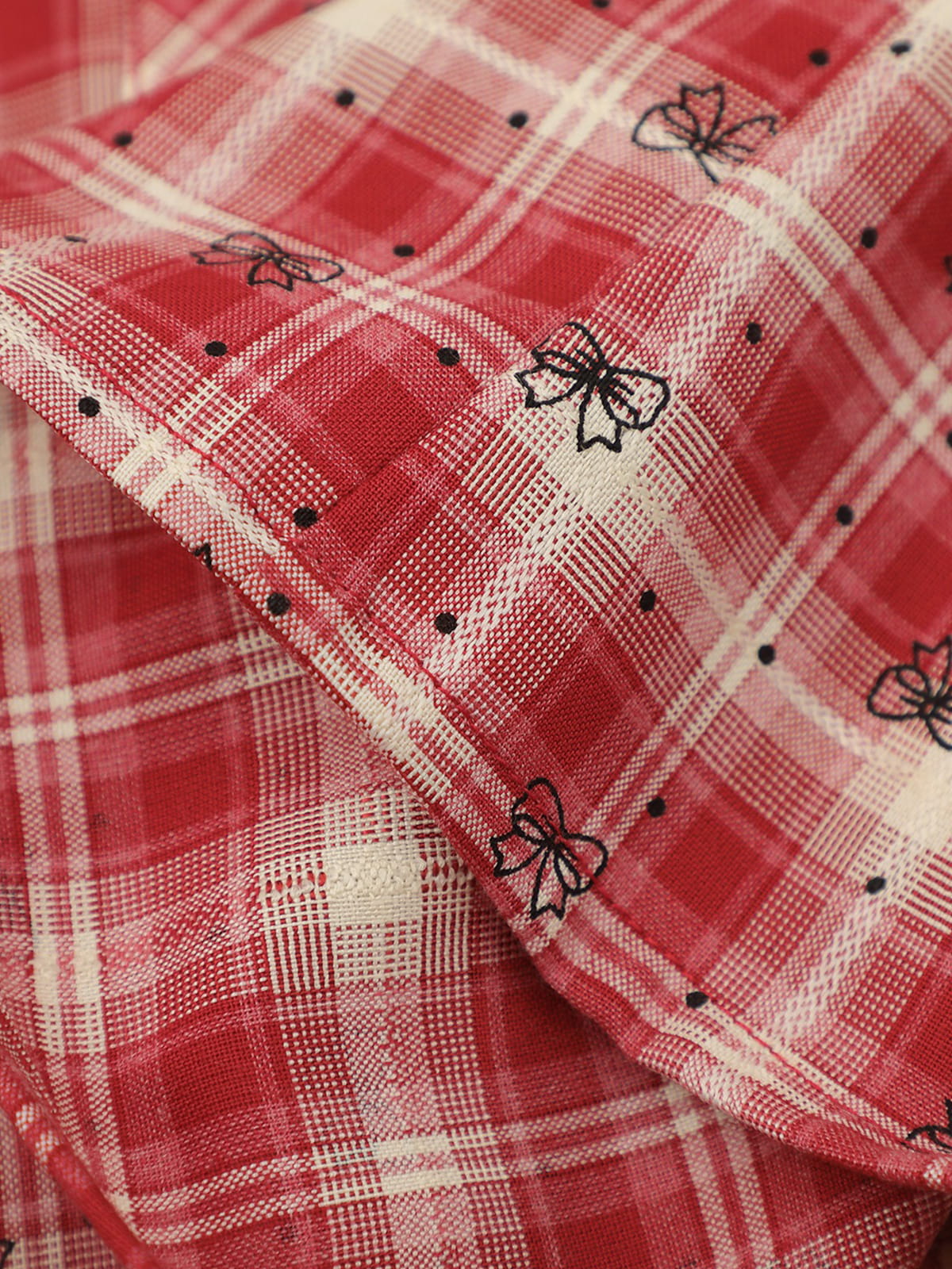 Aelfric Eden Bow Plaid Short Sleeve Shirt
