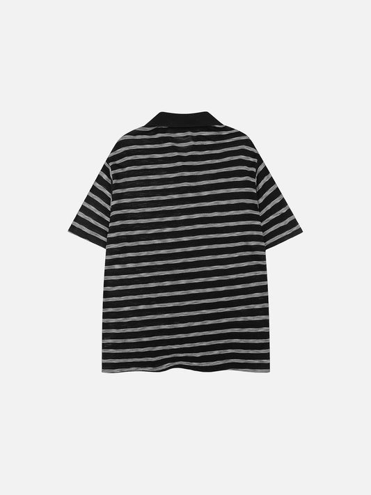 Aelfric Eden Stripe Horse Polo Tee
