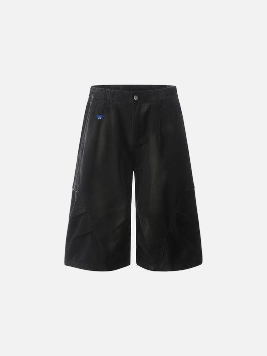 Aelfric Eden Washed Panel Longline Shorts