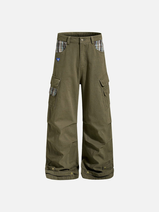 Aelfric Eden Plaid Multi Pocket Cargo Pants