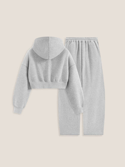 Soufflé Cropped Hoodie Sets