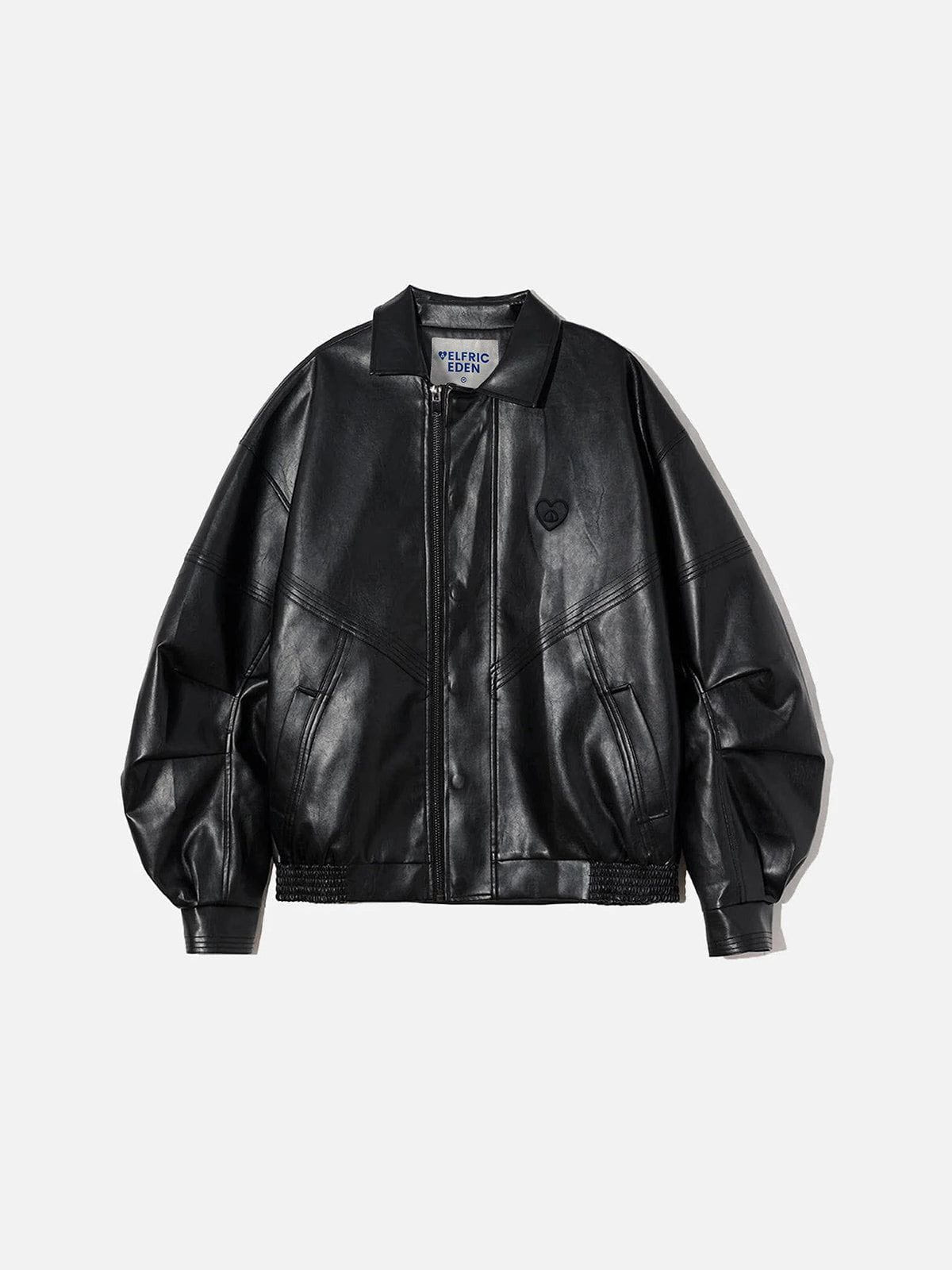 Aelfric Eden Faux Leather Zip Up Jacket