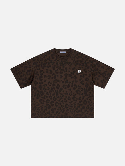 Aelfric Eden Boxy Leopard Print Tee