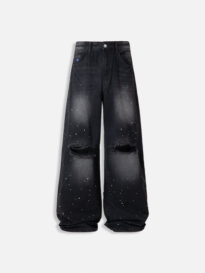 Aelfric Eden Rhinestone Baggy Jeans