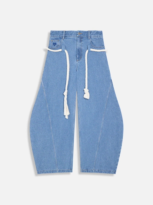 Aelfric Eden Super Baggy Drawstring Waist Jeans