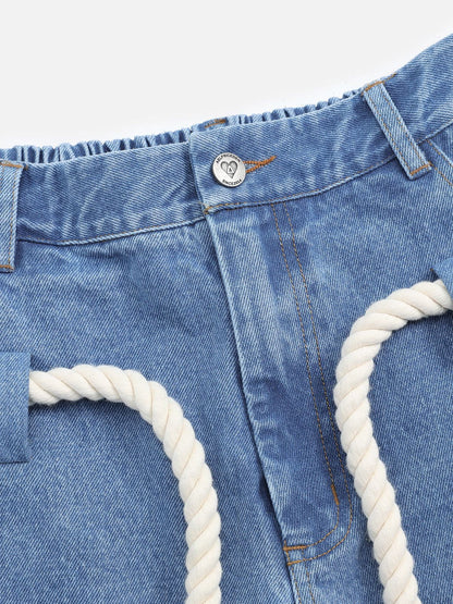 Aelfric Eden Super Baggy Drawstring Waist Jeans
