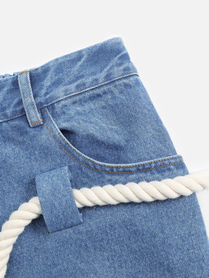 Aelfric Eden Super Baggy Drawstring Waist Jeans