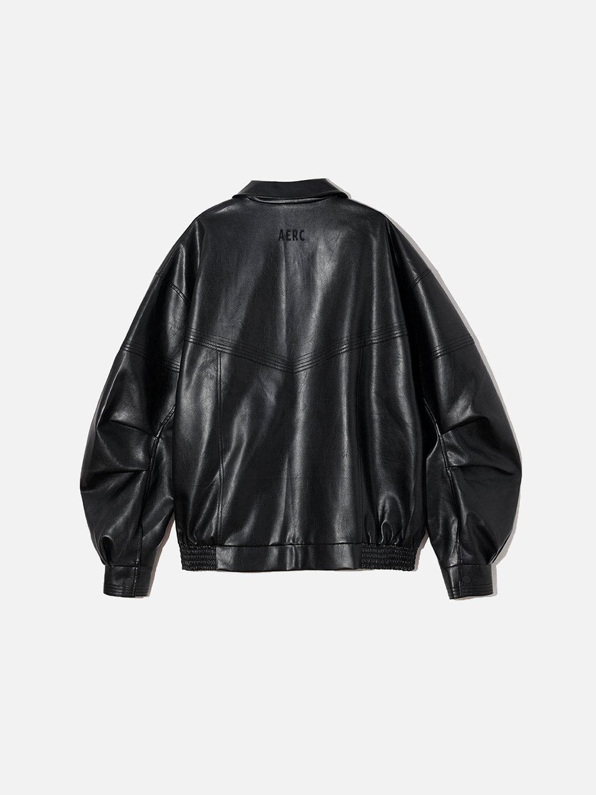 Aelfric Eden Faux Leather Zip Up Jacket