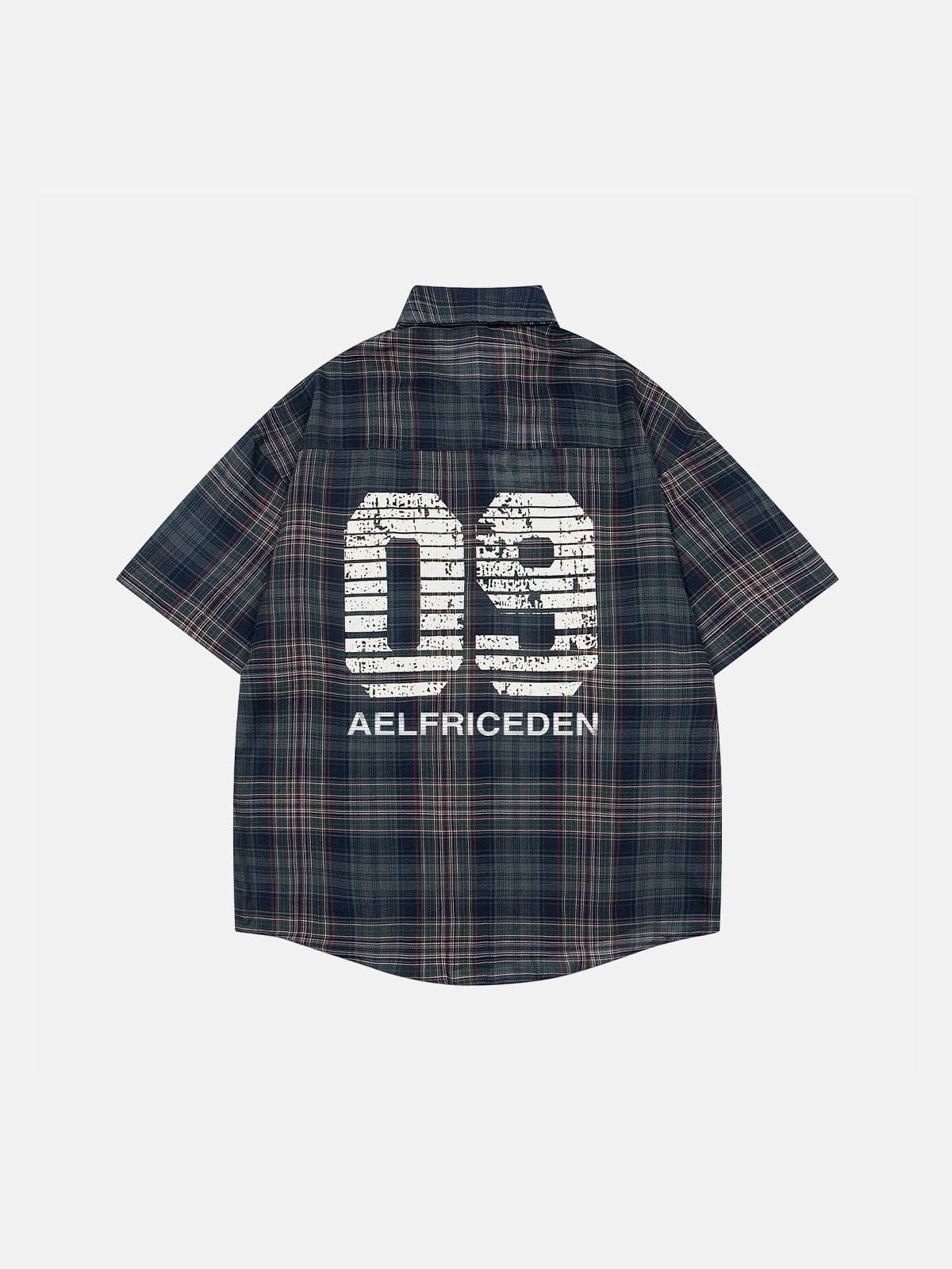 Aelfric Eden Plaid Tie 09  Graphic Shirt