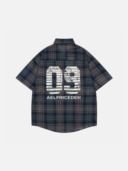 Aelfric Eden Plaid Tie 09  Graphic Shirt