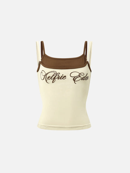 Aelfric Eden Contrast Layered Padded Cami Top