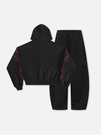 Aelfric Eden Boxy Embroidery Hoodie Sets