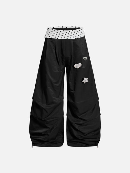 Aelfric Eden Polka Dot Waist Baggy Barrel Pants