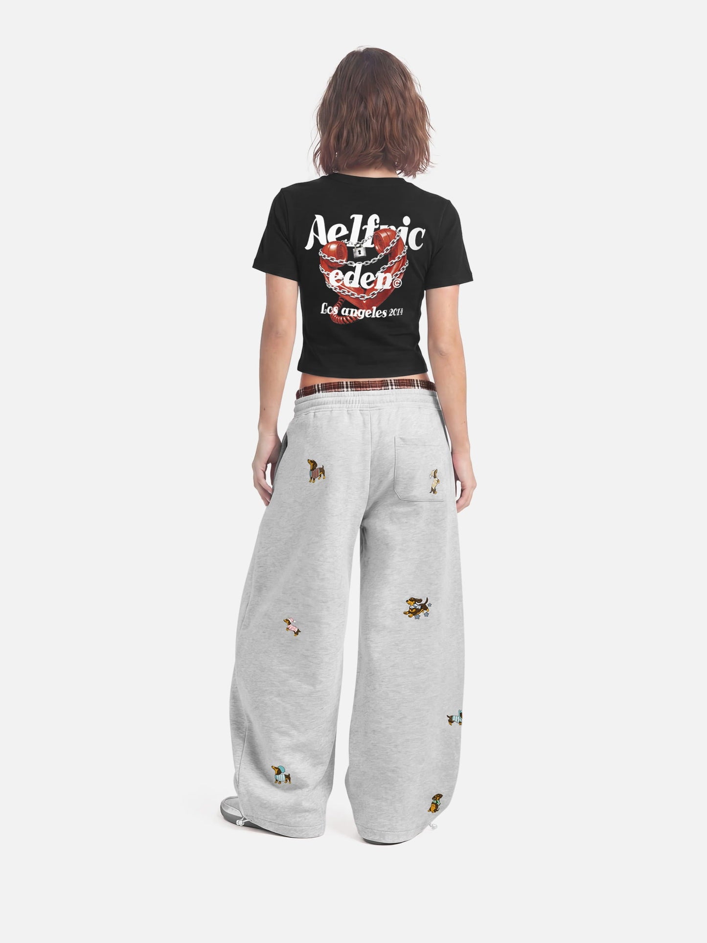 Aelfric Eden Dachshund Double Waist Baggy Barrel Sweatpants