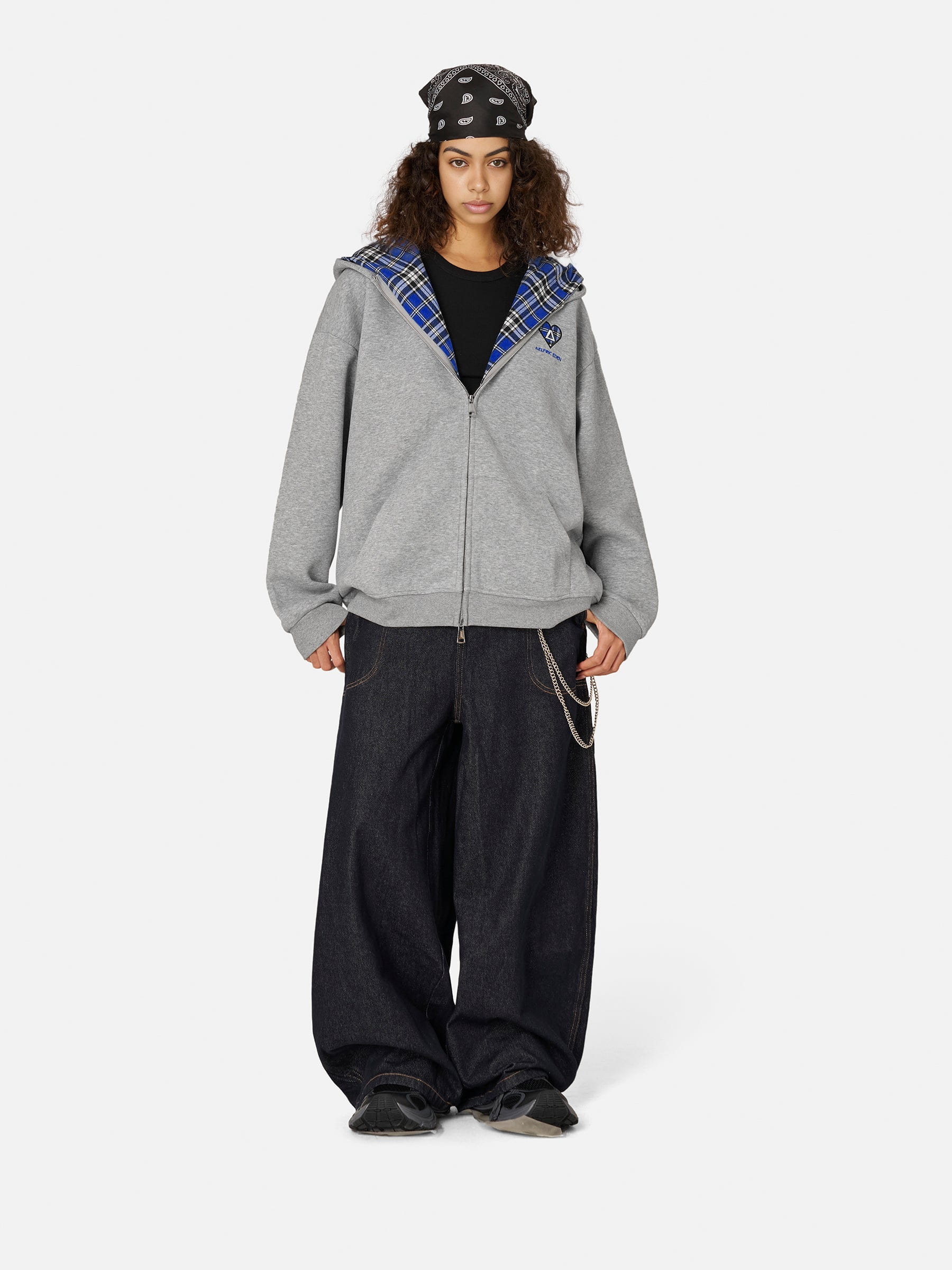 Aelfric Eden Oversized Plaid Hoodie