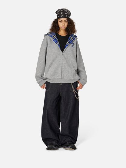 Aelfric Eden Oversized Plaid Hoodie