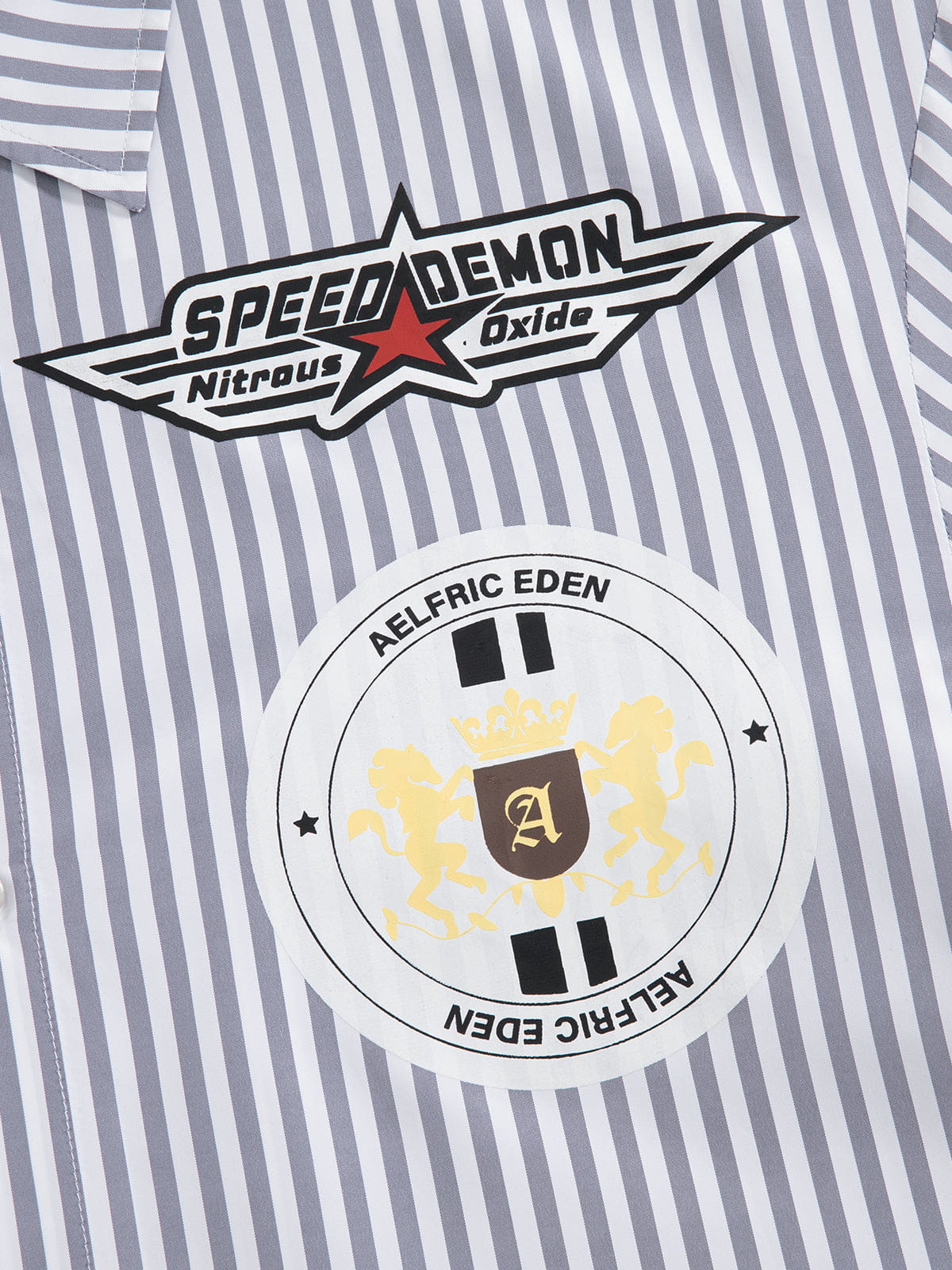 Aelfric Eden Boxy Racing Patch Short Sleeve Shirt