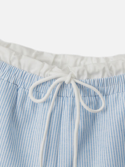 Aelfric Eden Stripe Double Waist Micro Shorts