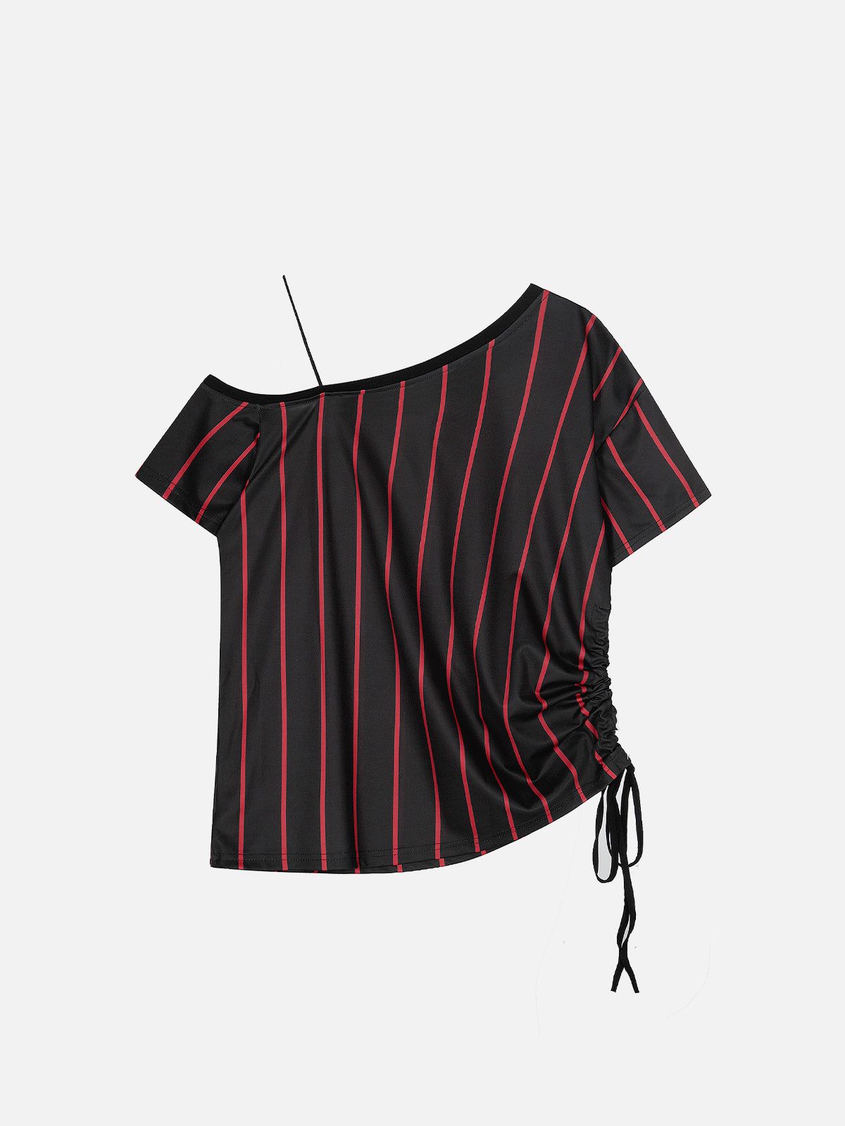 Aelfric Eden Off-The-Shoulder Stripe Tee