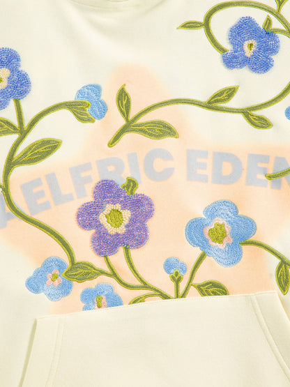 Aelfric Eden Star Rhinestone Floral Hoodie