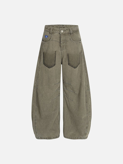 Aelfric Eden Pocket Graphic Baggy Barrel Jeans