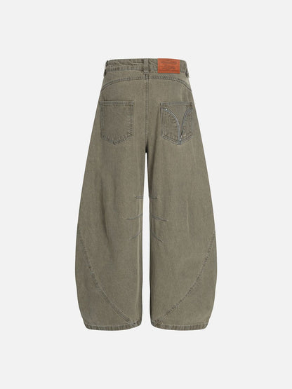 Aelfric Eden Pocket Graphic Baggy Barrel Jeans