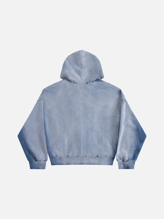 Aelfric Eden Badge Boxy Zip Up Hoodie