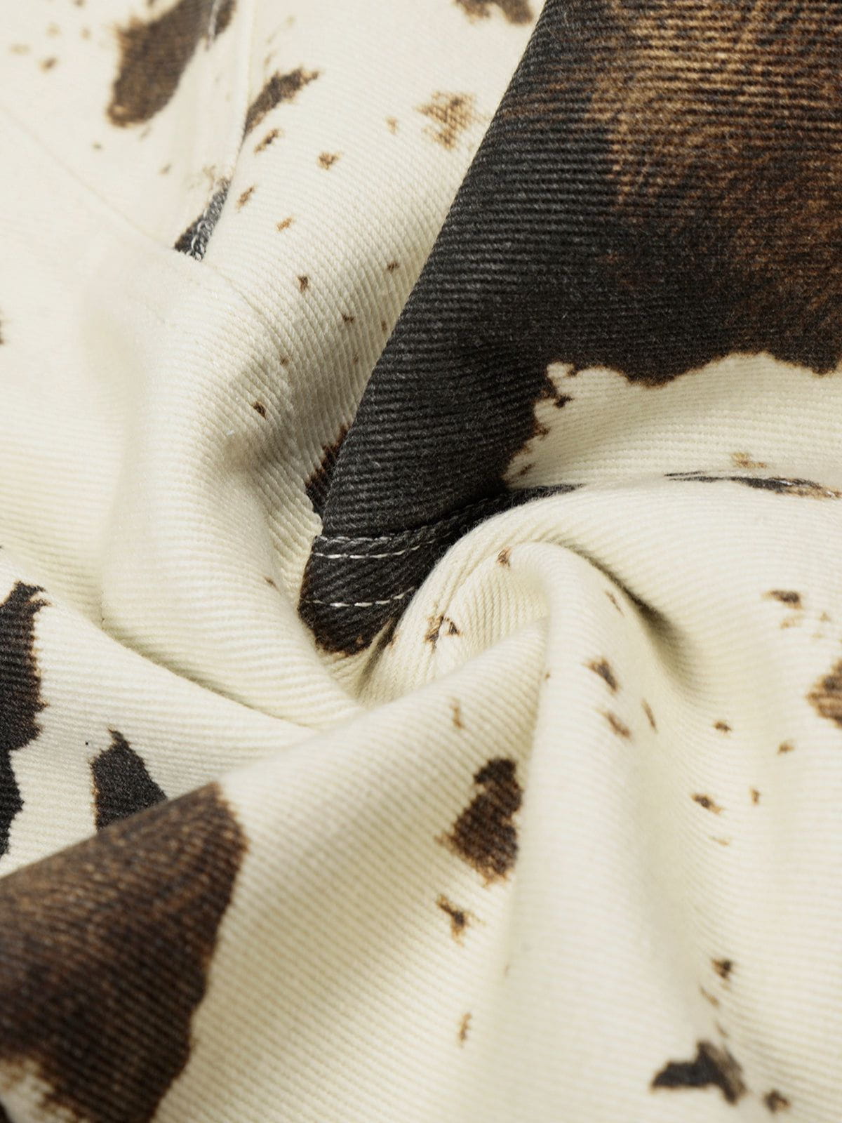 Aelfric Eden Cow Pattern Baggy Barrel Jeans