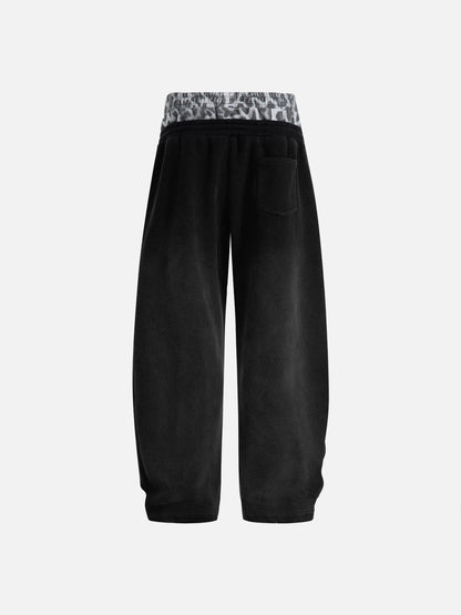 Aelfric Eden Leopard Double Waist Baggy Sweatpants