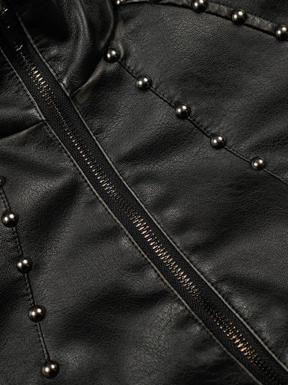 Aelfric Eden Studded Faux Leather Jacket