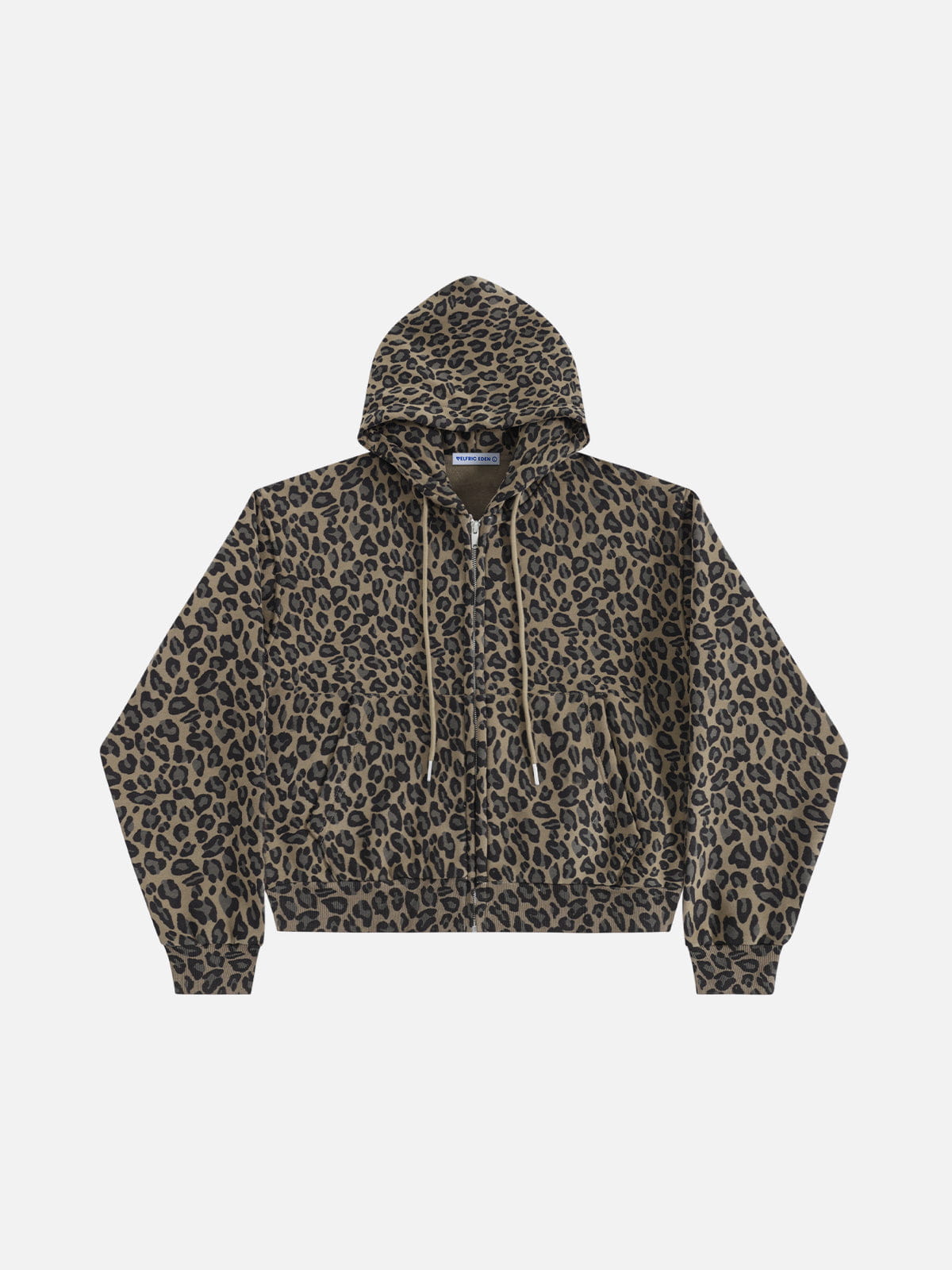 [Pre-Order] Aelfric Eden Boxy Leopard Zip Up Hoodie