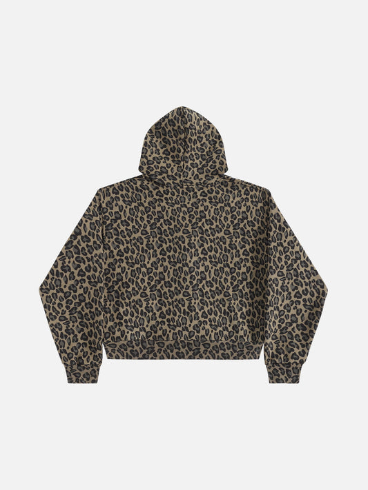 [Pre-Order] Aelfric Eden Boxy Leopard Zip Up Hoodie