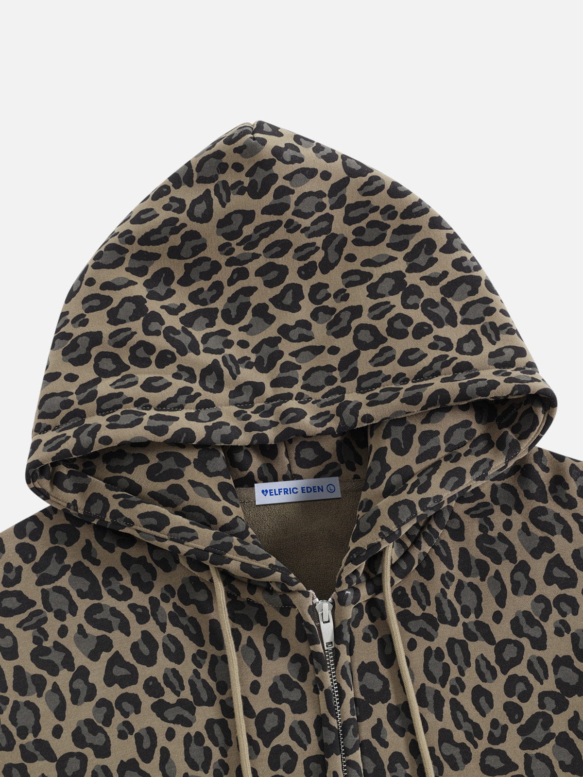 [Pre-Order] Aelfric Eden Boxy Leopard Zip Up Hoodie
