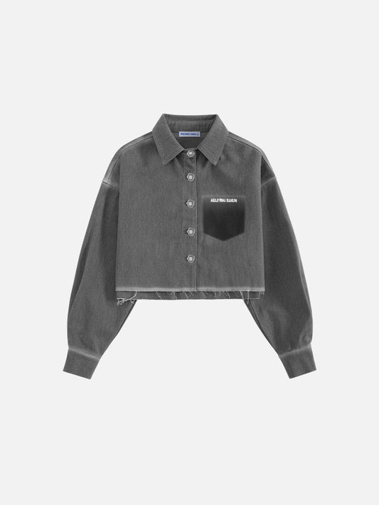 Aelfric Eden Cropped Washed Long Sleeve Shirt