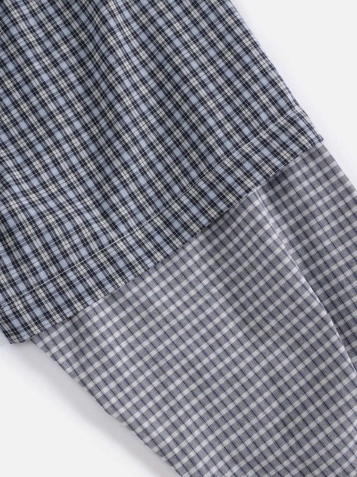 Aelfric Eden Faux Layered Plaid Long Sleeve Shirt