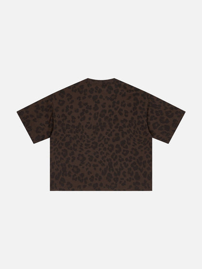 Aelfric Eden Boxy Leopard Print Tee