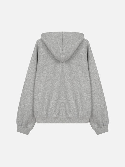 Aelfric Eden Boxy Turquoise Placket Pullover Hoodie