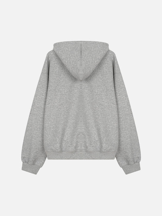 Aelfric Eden Boxy Turquoise Placket Pullover Hoodie