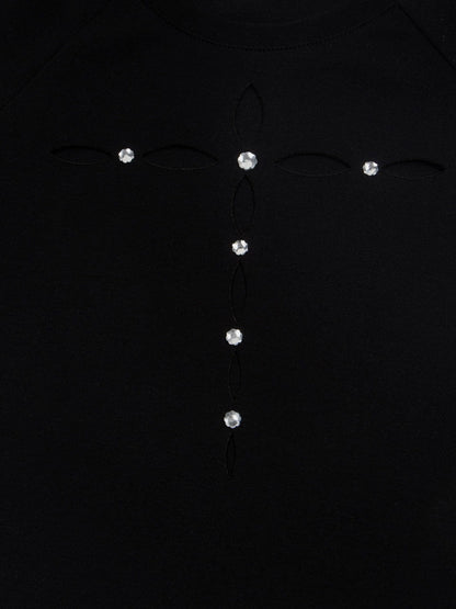 Aelfric Eden Rhinestone Cross Baby Tee