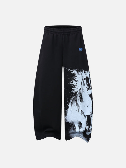 Aelfric Eden Horse Graphic Baggy Barrel Sweatpants
