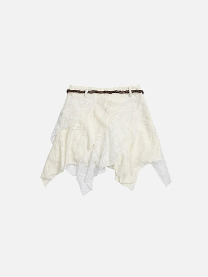 Aelfric Eden Lace Layered Asymmetrical Skirt