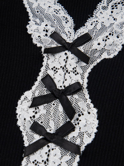 Aelfric Eden Lace Ribbon Trim Baby Tee
