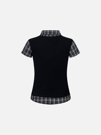 Aelfric Eden Layered Plaid Shirt Tee