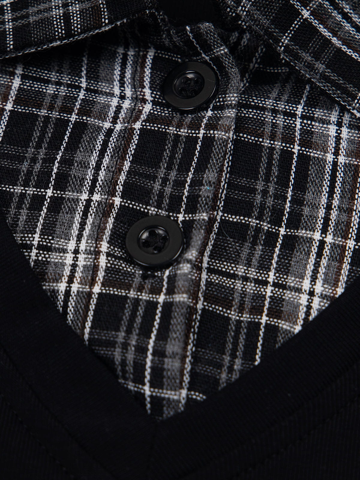 Aelfric Eden Layered Plaid Shirt Tee